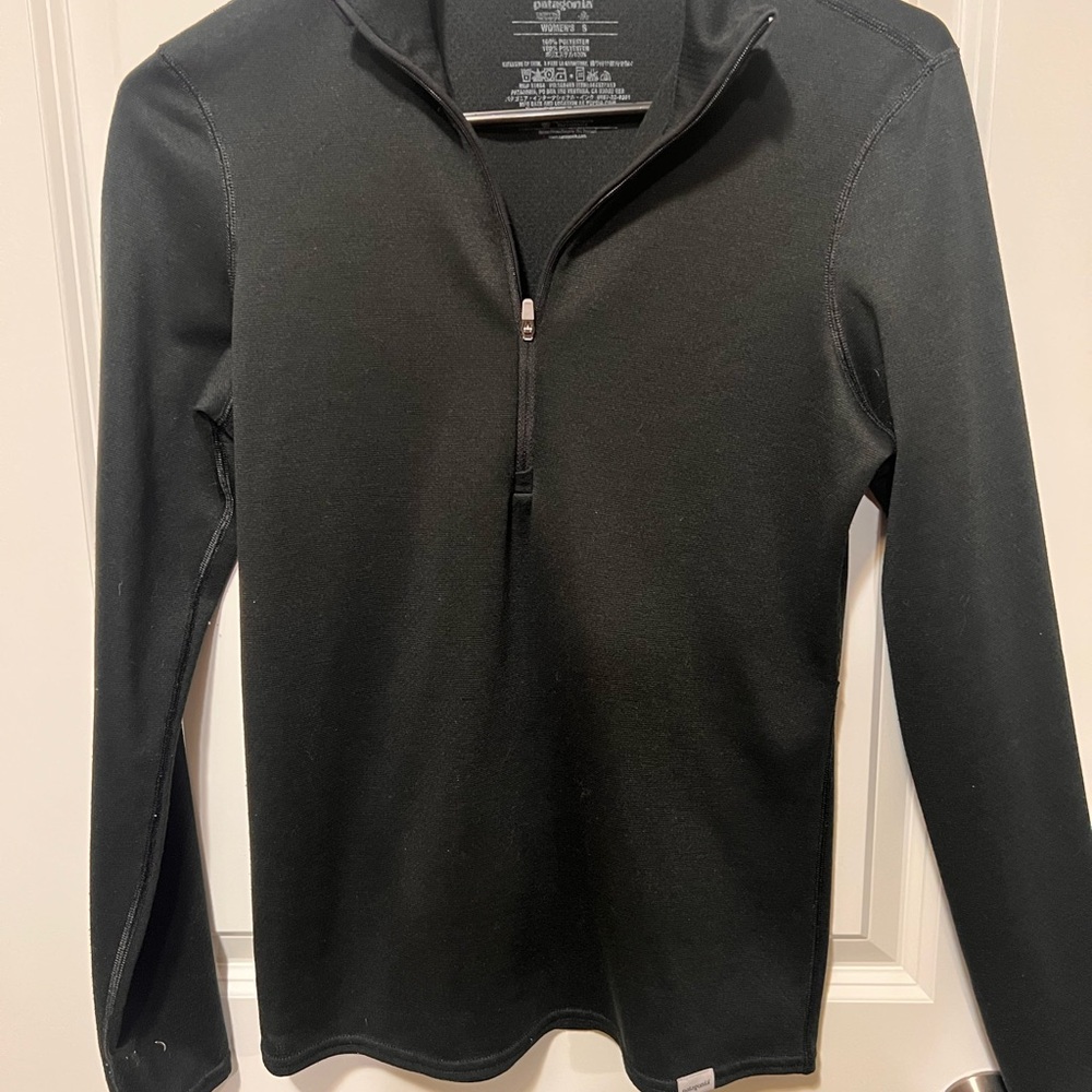 Patagonia Black Crew Hem Top